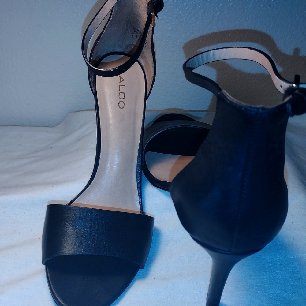 Aldo Melawet Black Heels Size 9